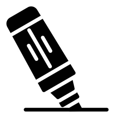 Web ve mobil uygulama tasarımınız için beyaz arkaplanda izole edilmiş kalem simgesi vektörü, logo konsepti yazma