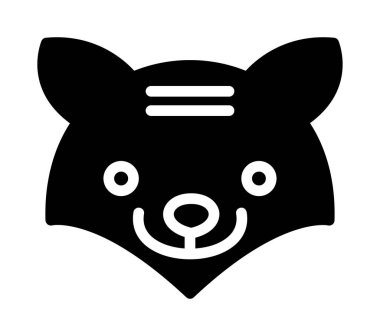 Katı bir hayvan köpek hayvan ikonu