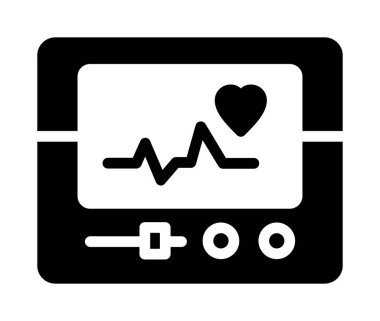 Kalp ikonu vektör illüstrasyonu