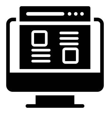 dizüstü bilgisayar simgesi. Beyaz arkaplanda izole edilmiş web tasarımı için dizüstü bilgisayar vektör simgesi çizimi