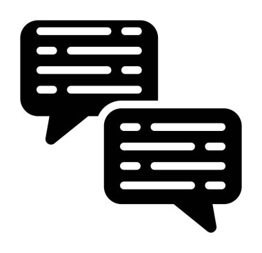 Konuşma baloncukları ikon vektör illüstrasyon tasarımı