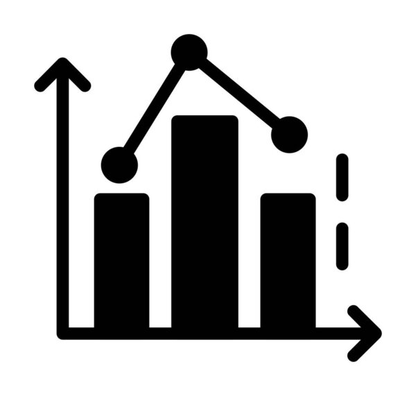 значок бизнес-диаграммы, простая иллюстрация дизайна