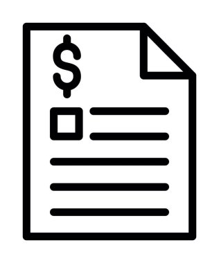 Dolar simgesi çizimi olan belge