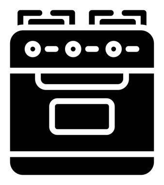 mutfak fırını simgesini ana hatlarıyla pişirme