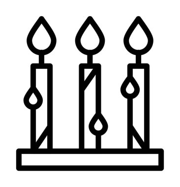 simge vektör çizim mumlar