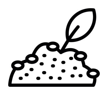 Tatlı kek ikonu, taslak tarzı