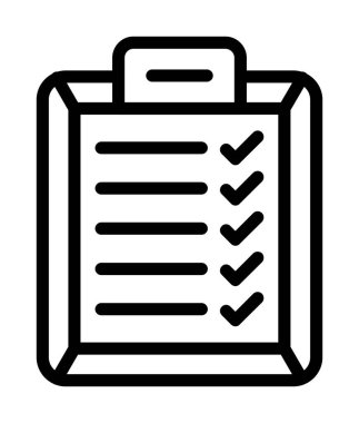 Pano simgesine sahip kontrol listesi, özet biçimi