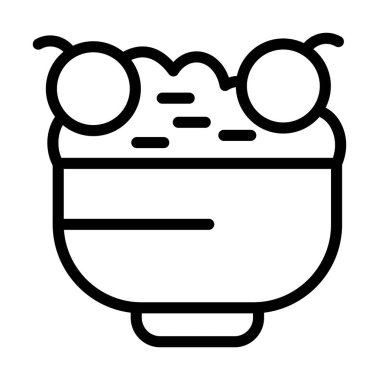 bal ikonu vektörü. çizgi vektör illüstrasyonu