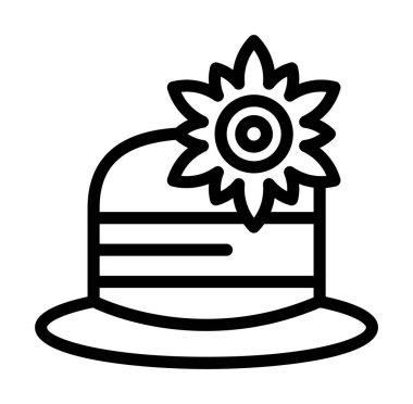 kek ikonu vektör illüstrasyonu