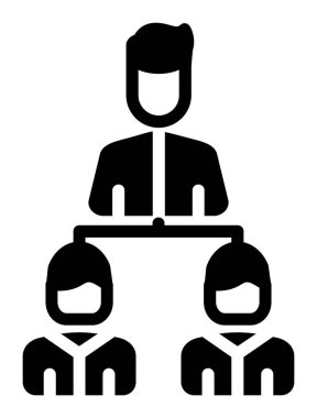 iş insanları vektör simgesi.