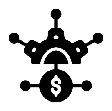 Dolar simgesi vektör illüstrasyonu