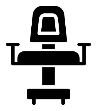 Sandalye. Web simgesi basit illüstrasyon