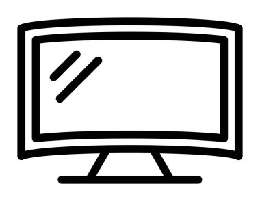 bilgisayar izleyici vektör çizgisi tasarımı