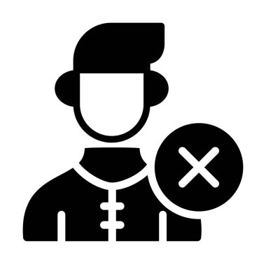 Hıristiyan rahip simgesi, basit stil.