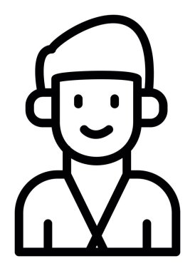 Oğlan simgesi, vektör illüstrasyonu