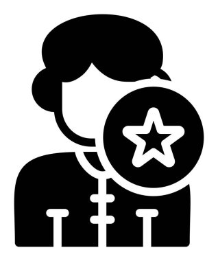 İnsan simgesinin vektör illüstrasyonu