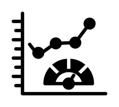 grafik vektör simgesi. Soyut siyah renk grafik tasarımı