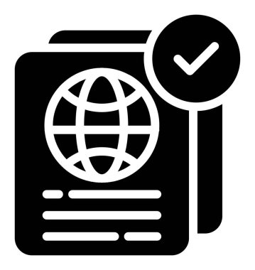 Belge. Web simgesi basit illüstrasyon