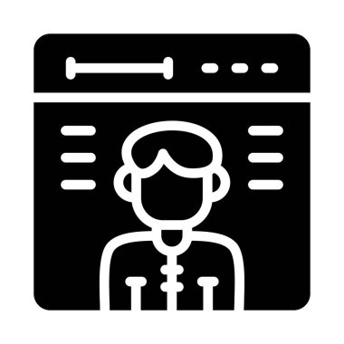 Web simgesi vektör illüstrasyonu