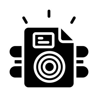 Kamera. Web simgesi basit tasarım