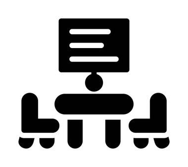 Kitap Glyph Vektör Simgesi Tasarımı