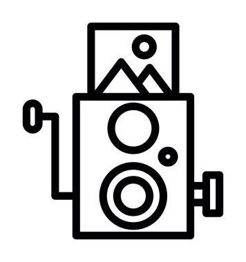 kamera fotoğrafçılık simgesi, özet biçimi