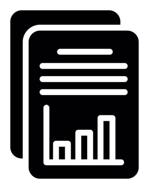 Veri analiz simgesi, vektör illüstrasyonu