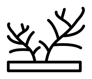 ağaç simgesi vektör çizimi çizimi