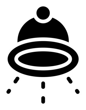 UFO simgesi vektör illüstrasyonu