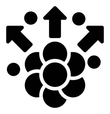 Yön. Web simgesi basit illüstrasyon