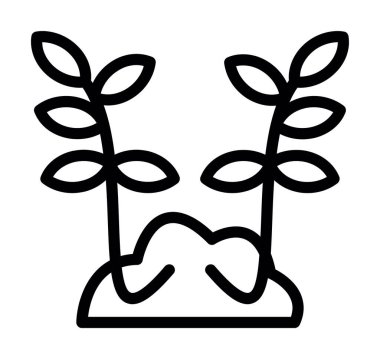 bahçe simgesi vektörü, bahçe işareti