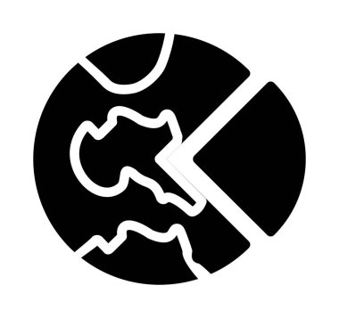 Kemik ikonu, vektör illüstrasyonu