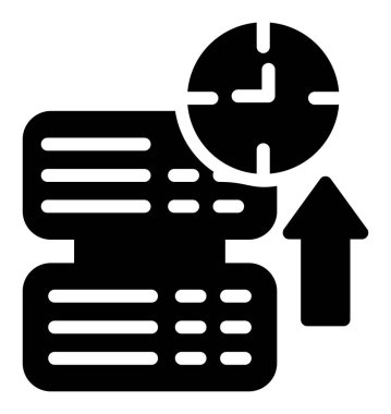 veritabanı. Web simgesi basit illüstrasyon