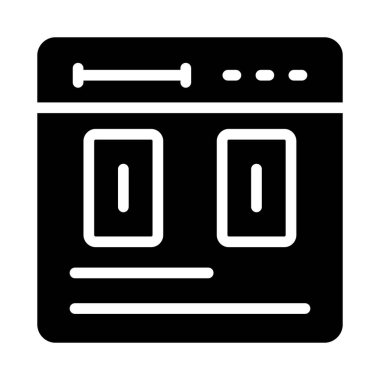 Tarayıcı simgesinin web vektör çizimi