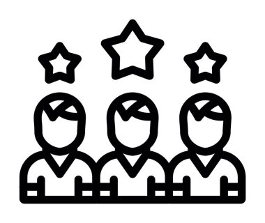 grup insan ikon vektörü. Bir grup insan imza atıyor. izole edilmiş sınır sembolü çizimi