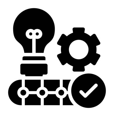 fikir simgesi, vektör illüstrasyonu