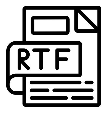 dosya biçimi simgesi, vektör illüstrasyonu