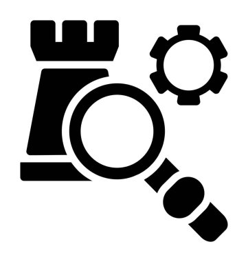 dişli vektör simgesi. Soyut siyah renk grafik tasarımı