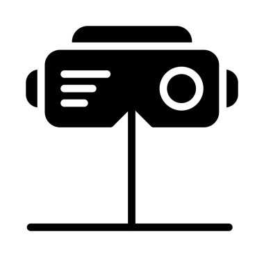 Kamera simgesi. Beyaz arkaplanda izole edilmiş web tasarımı için kamera vektör simgesi