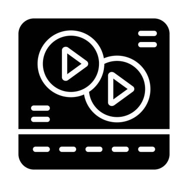 film simgesi, özet vektörü çal