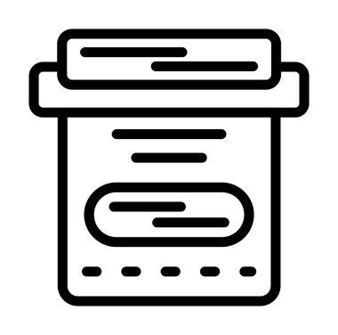 İlaç ikonu. Beyaz arkaplanda izole edilmiş web tasarımı için ana hap vektör simgesi