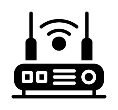 Kablosuz kontrol kontrol simgesi vektörü. Kablosuz kontrol işareti. izole edilmiş çizgi simgesi siyah illüstrasyon