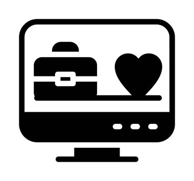 çevrimiçi alışveriş simgesi vektör illüstrasyonu