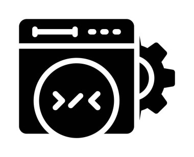 vektör makine simgesi, vektör illüstrasyonu