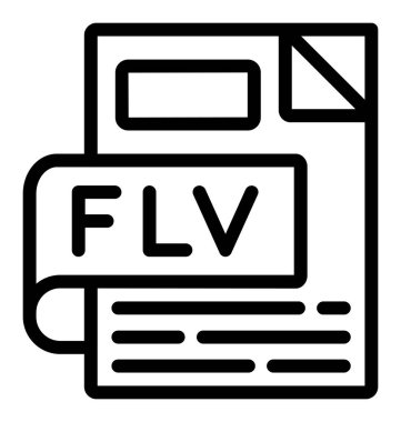 dosya biçimi simgesi, vektör illüstrasyonu