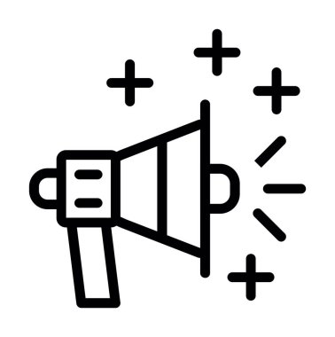 Konuşmacı simgesi. Web için hoparlör vektör simgelerinin özet çizimi