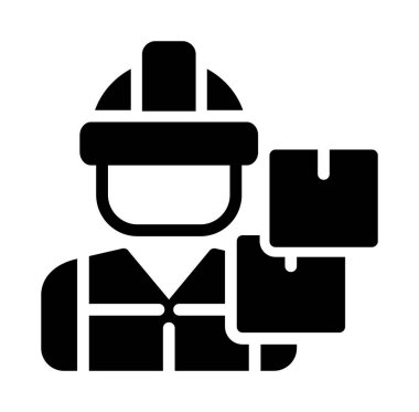 İnşaat işçisi sembolü vektör illüstrasyonu