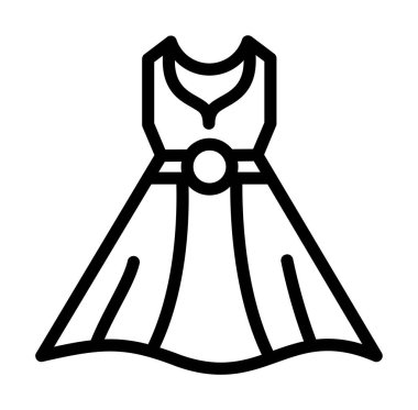 Elbise. Web simgesi basit illüstrasyon