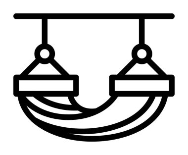 Modern b 'nin vektör illüstrasyonu halat simgesinden yoksun