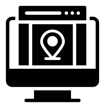 konum haritası simgesi